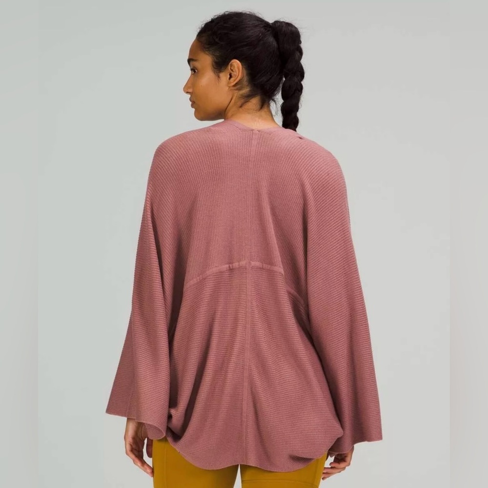 Lululemon | Cashlu Knit Textured Wrap‎ Cardigan | Size S/M | Spiced Chai